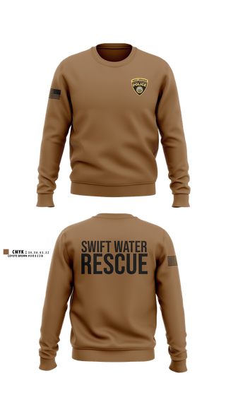 Crew Neck Sweatshirt, WV DNR Swift Water Rescue, Police, Teamtime, Team time, sublimation, custom sports apparel, team uniforms, spirit wear, spiritwear, sports uniforms, custom shirts, team store, custom team store, fundraiser sports, apparel fundraiser