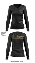 Verduzco Drywall 13130994 Women's Long Sleeve V-neck Shirt - 100
