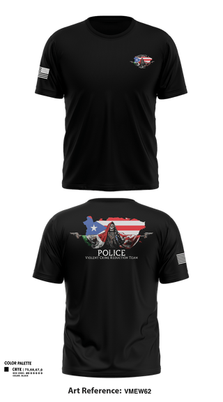 Old School Cotton Feel Shirt, D3 Violent Crimes Reduction Team, Police, Teamtime, Team time, sublimation, custom sports apparel, team uniforms, spirit wear, spiritwear, sports uniforms, custom shirts, team store, custom team store, fundraiser sports, apparel fundraiser