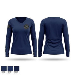 Womens Long Sleeve Vneck Shirt, USCP SOD, Police, Teamtime, Team time, sublimation, custom sports apparel, team uniforms, spirit wear, spiritwear, sports uniforms, custom shirts, team store, custom team store, fundraiser sports, apparel fundraiser