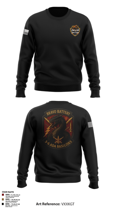 Bravo 3-6 ADA 76703101 Crew Neck Sweatshirt - 107