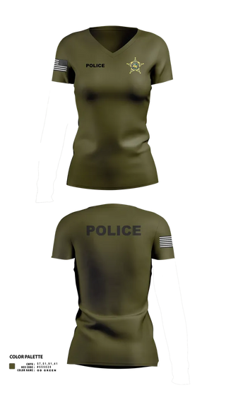 Womens Short Sleeve Vneck Shirt, St. Joseph County Police Department, , Teamtime, Team time, sublimation, custom sports apparel, team uniforms, spirit wear, spiritwear, sports uniforms, custom shirts, team store, custom team store, fundraiser sports, apparel fundraiser