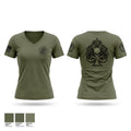 Force Recon 105 Division Women's Short Sleeve V-neck Shirt - 1