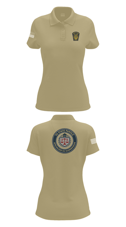Womens Short Sleeve Performance Polo, Specialized Sex Offender Supervision, Police, Teamtime, Team time, sublimation, custom sports apparel, team uniforms, spirit wear, spiritwear, sports uniforms, custom shirts, team store, custom team store, fundraiser sports, apparel fundraiser