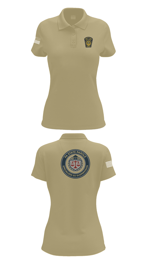 Womens Short Sleeve Performance Polo, Specialized Sex Offender Supervision, Police, Teamtime, Team time, sublimation, custom sports apparel, team uniforms, spirit wear, spiritwear, sports uniforms, custom shirts, team store, custom team store, fundraiser sports, apparel fundraiser