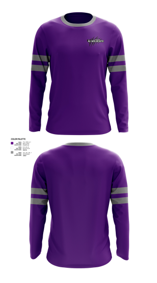 Long Sleeve Performance Shirt, Louisburg Wildcat Baseball, Baseball, Teamtime, Team time, sublimation, custom sports apparel, team uniforms, spirit wear, spiritwear, sports uniforms, custom shirts, team store, custom team store, fundraiser sports, apparel fundraiser
