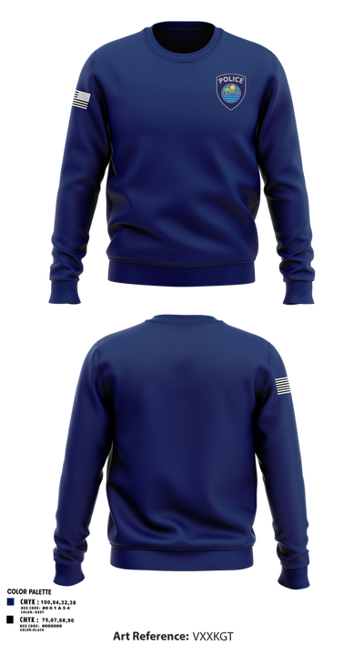Lakeville Police Department 60717822 Crew Neck Sweatshirt - 1