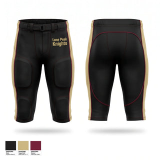 Football Pants, Lone Peak Knights, , Teamtime, Team time, sublimation, custom sports apparel, team uniforms, spirit wear, spiritwear, sports uniforms, custom shirts, team store, custom team store, fundraiser sports, apparel fundraiser