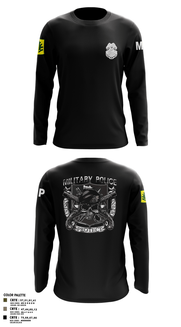 Long Sleeve Performance Shirt, 307TH Military Police Company, , Teamtime, Team time, sublimation, custom sports apparel, team uniforms, spirit wear, spiritwear, sports uniforms, custom shirts, team store, custom team store, fundraiser sports, apparel fundraiser