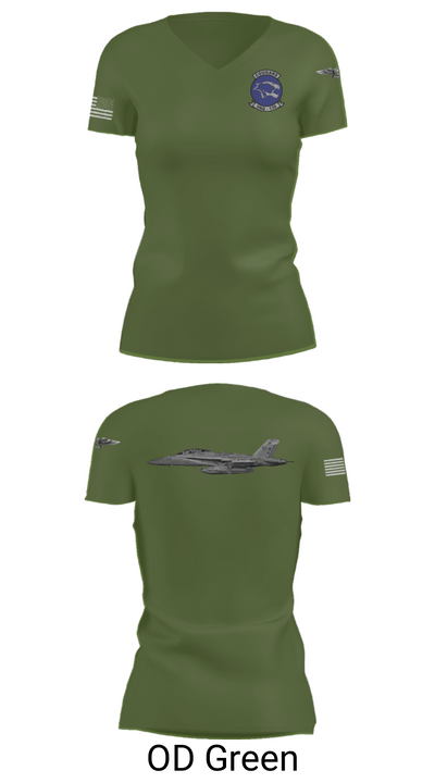 VAQ-139 Cougars 17202131 Women's Short Sleeve V-neck Shirt - 46