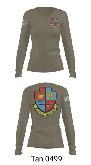 Women's Long Sleeve Vneck Shirt, 1st Anglico, , Teamtime, Team time, sublimation, custom sports apparel, team uniforms, spirit wear, spiritwear, sports uniforms, custom shirts, team store, custom team store, fundraiser sports, apparel fundraiser