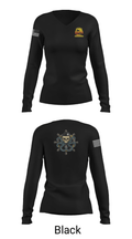 MSRON 11 26048163 Women's Long Sleeve V-neck Shirt - 35