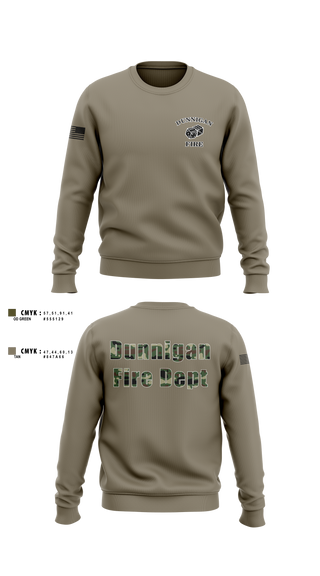 Crew Neck Sweatshirt, Dunnigan Fire Dept, , Teamtime, Team time, sublimation, custom sports apparel, team uniforms, spirit wear, spiritwear, sports uniforms, custom shirts, team store, custom team store, fundraiser sports, apparel fundraiser