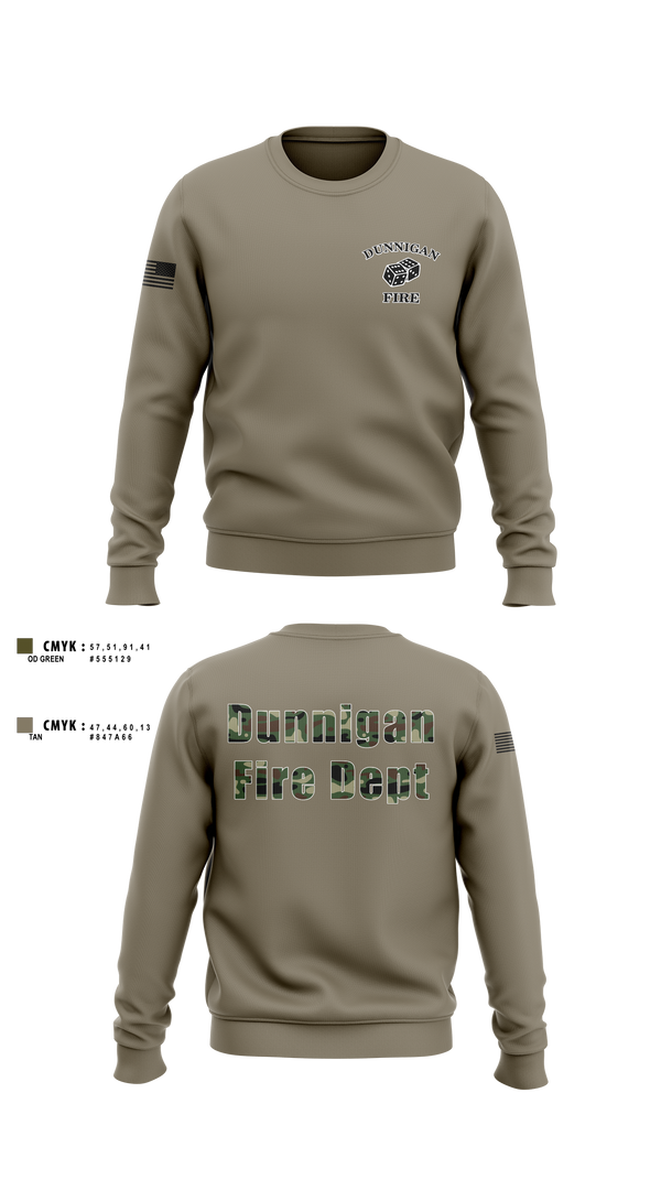 Crew Neck Sweatshirt, Dunnigan Fire Dept, , Teamtime, Team time, sublimation, custom sports apparel, team uniforms, spirit wear, spiritwear, sports uniforms, custom shirts, team store, custom team store, fundraiser sports, apparel fundraiser