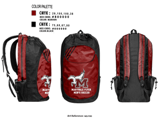 Gear Bag, Maryvale flyer, Men's Soccer, Teamtime, Team time, sublimation, custom sports apparel, team uniforms, spirit wear, spiritwear, sports uniforms, custom shirts, team store, custom team store, fundraiser sports, apparel fundraiser