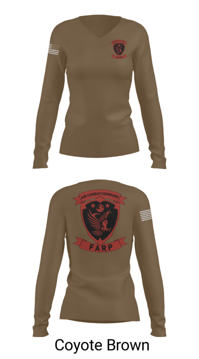 FARP 36719357 Women's Long Sleeve V-neck Shirt - 17