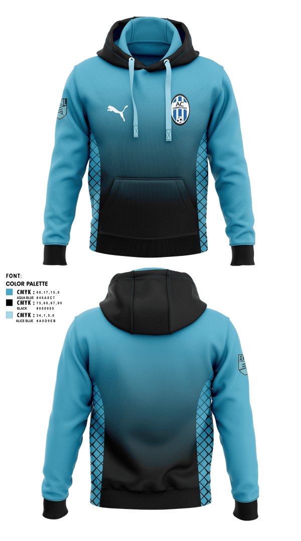 Hoodie, Ac Connecticut, Men's Soccer, Teamtime, Team time, sublimation, custom sports apparel, team uniforms, spirit wear, spiritwear, sports uniforms, custom shirts, team store, custom team store, fundraiser sports, apparel fundraiser