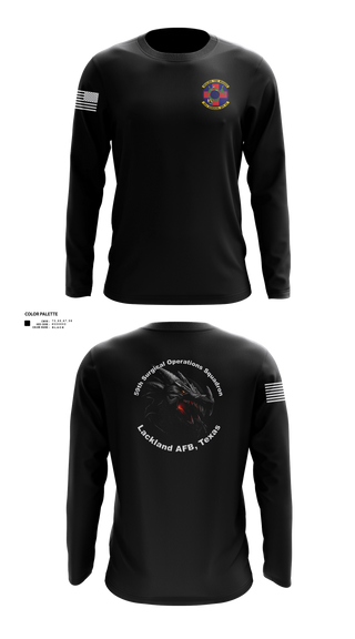Long Sleeve Performance Shirt, 59th Surgical Operations Squadron, Air Force, Teamtime, Team time, sublimation, custom sports apparel, team uniforms, spirit wear, spiritwear, sports uniforms, custom shirts, team store, custom team store, fundraiser sports, apparel fundraiser