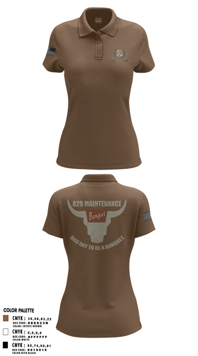 829 maintenance 40042048 Women's Short Sleeve Performance Polo  - 1