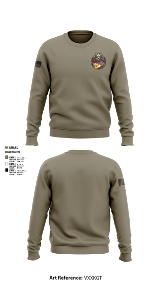 Crew Neck Sweatshirt, 332nd EMXS, Air Force, Teamtime, Team time, sublimation, custom sports apparel, team uniforms, spirit wear, spiritwear, sports uniforms, custom shirts, team store, custom team store, fundraiser sports, apparel fundraiser