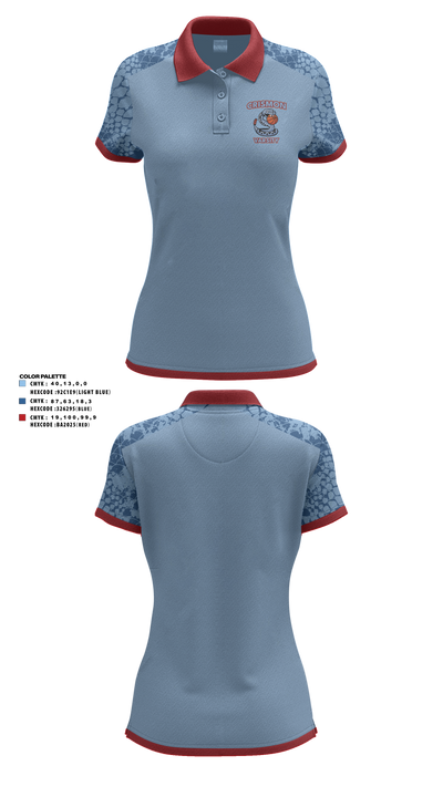 Crismon Rattlers 55873253 Women's Short Sleeve Performance Polo  - 14