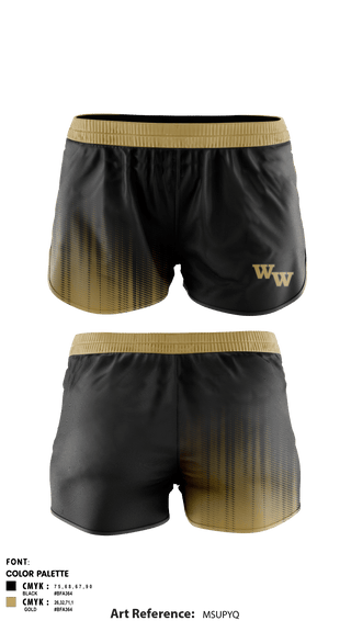 Women's Shorts, Student of Western Wayne, , Teamtime, Team time, sublimation, custom sports apparel, team uniforms, spirit wear, spiritwear, sports uniforms, custom shirts, team store, custom team store, fundraiser sports, apparel fundraiser