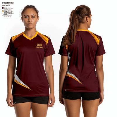 Spokane 21692827 Women's Short Sleeve V-neck Shirt - 2