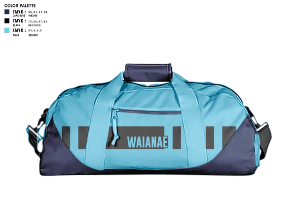 Duffle Bag, Waianae, Men's Basketball, Teamtime, Team time, sublimation, custom sports apparel, team uniforms, spirit wear, spiritwear, sports uniforms, custom shirts, team store, custom team store, fundraiser sports, apparel fundraiser