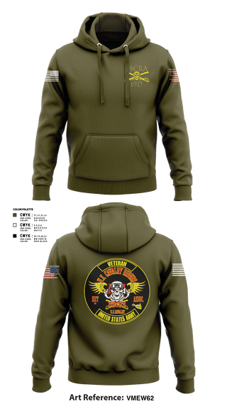 Hoodie, US Cavalry Riders, Army, Teamtime, Team time, sublimation, custom sports apparel, team uniforms, spirit wear, spiritwear, sports uniforms, custom shirts, team store, custom team store, fundraiser sports, apparel fundraiser