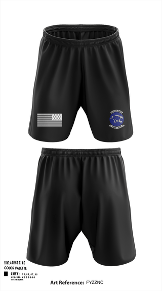 Athletic Shorts With Pockets, VAQ-139 Cougars, Navy, Teamtime, Team time, sublimation, custom sports apparel, team uniforms, spirit wear, spiritwear, sports uniforms, custom shirts, team store, custom team store, fundraiser sports, apparel fundraiser