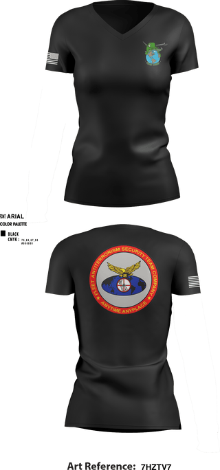 Women's Short Sleeve Vneck Shirt, Fast Co 5th Plt, Marines, Teamtime, Team time, sublimation, custom sports apparel, team uniforms, spirit wear, spiritwear, sports uniforms, custom shirts, team store, custom team store, fundraiser sports, apparel fundraiser