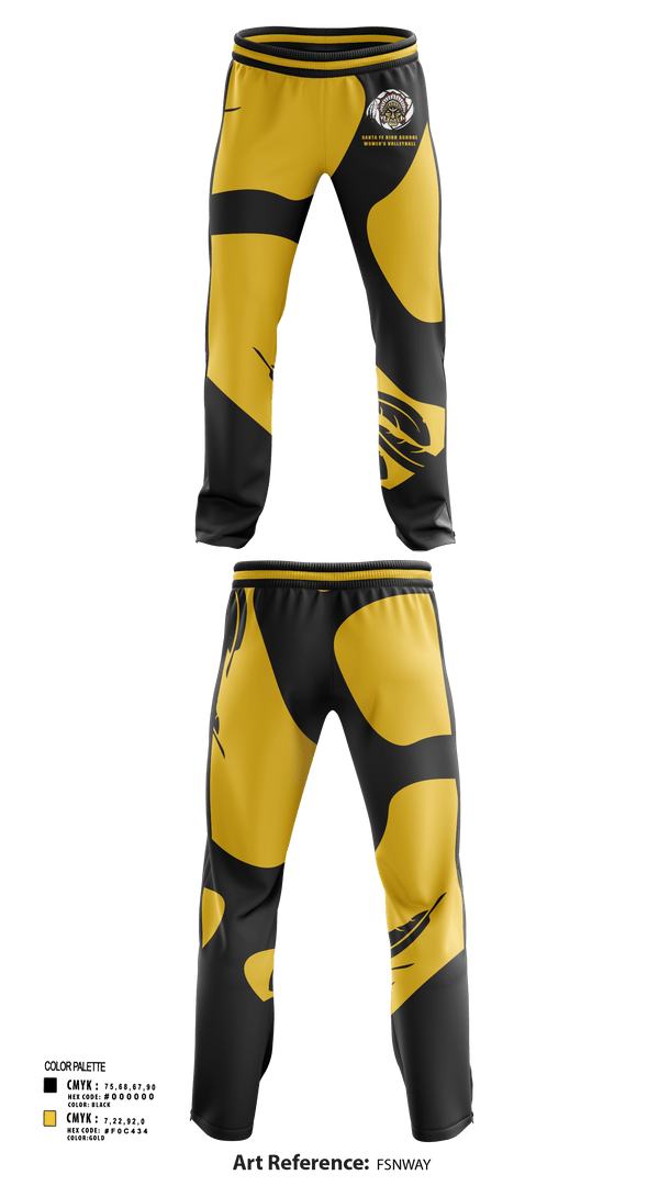 Sweatpants, Santa Fe High School, Women's Volleyball, Teamtime, Team time, sublimation, custom sports apparel, team uniforms, spirit wear, spiritwear, sports uniforms, custom shirts, team store, custom team store, fundraiser sports, apparel fundraiser