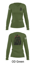 EAF 90361706 Women's Long Sleeve V-neck Shirt - 57