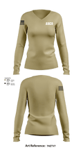 ACSO 78594459 Women's Long Sleeve V-neck Shirt - 102