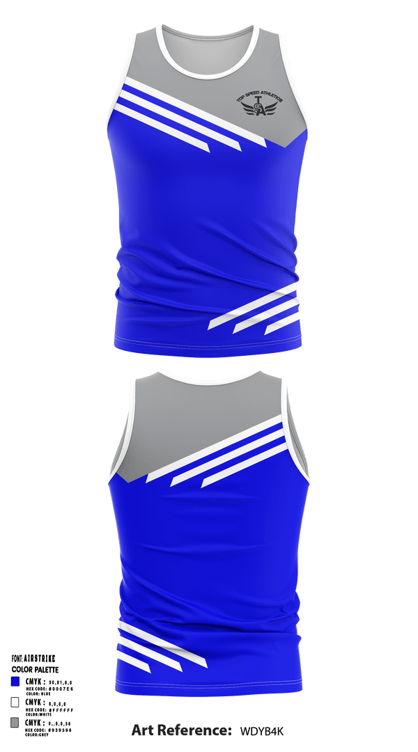 Tank Top, Top Speed Athletics, Track & Field, Teamtime, Team time, sublimation, custom sports apparel, team uniforms, spirit wear, spiritwear, sports uniforms, custom shirts, team store, custom team store, fundraiser sports, apparel fundraiser