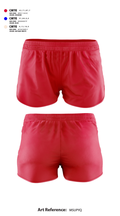 Clinton Cardinals 48625086 Track Shorts - 2