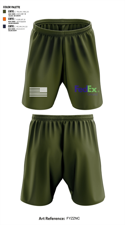 FedEx GroundFedEx Ground 78243817 Athletic Shorts With Pockets - 3