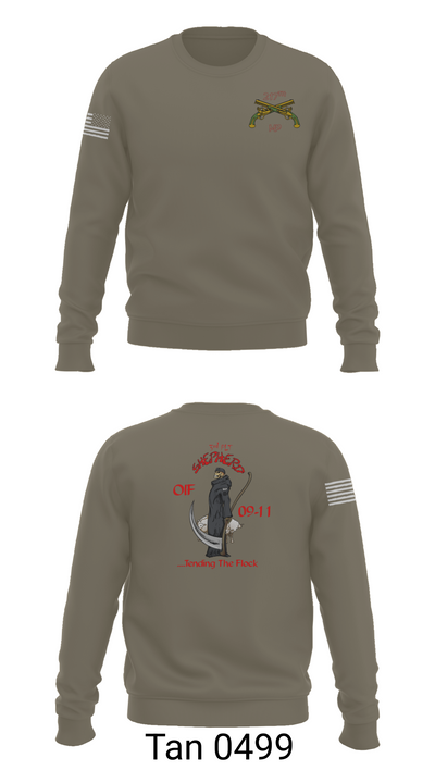 217th MP CO 3rd platoon Iraq 09-10 88609784 Crew Neck Sweatshirt - 65