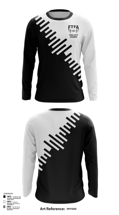 First Team Football Academy 15504820 Long Sleeve Performance Shirt - 21