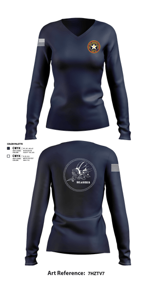 Women's Long Sleeve Vneck Shirt, Nmcb22, Navy, Teamtime, Team time, sublimation, custom sports apparel, team uniforms, spirit wear, spiritwear, sports uniforms, custom shirts, team store, custom team store, fundraiser sports, apparel fundraiser
