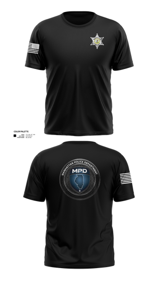 Old School Cotton Feel Shirt, Manhattan Police Department, , Teamtime, Team time, sublimation, custom sports apparel, team uniforms, spirit wear, spiritwear, sports uniforms, custom shirts, team store, custom team store, fundraiser sports, apparel fundraiser
