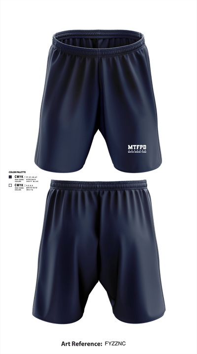 MTFPD Water Rescue Teams 62483869 Athletic Shorts With Pockets - 6