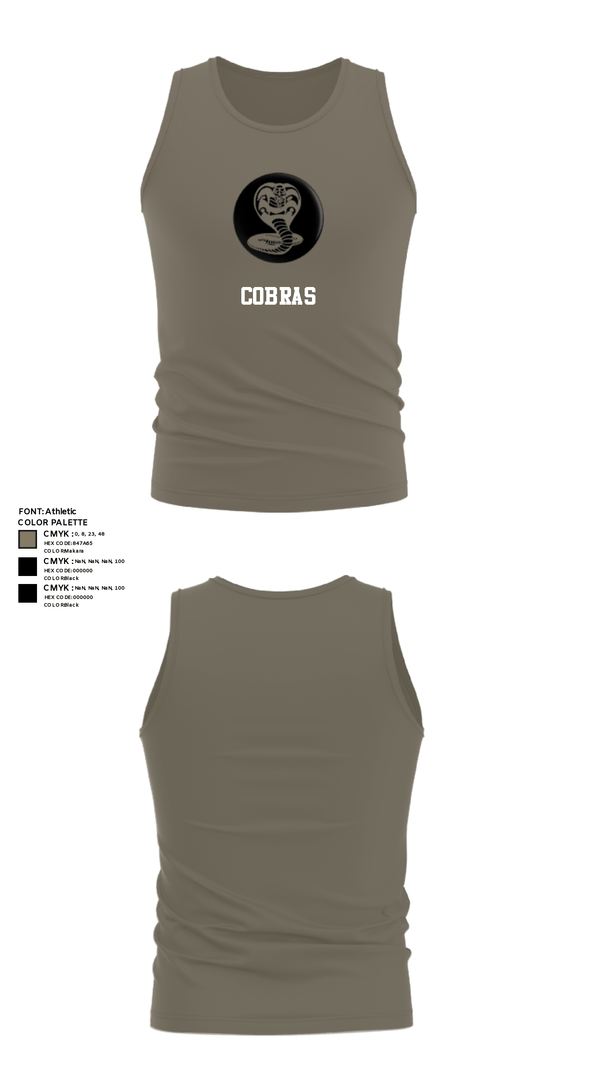 Tank Top, Red WarriorsCobras, Army, Teamtime, Team time, sublimation, custom sports apparel, team uniforms, spirit wear, spiritwear, sports uniforms, custom shirts, team store, custom team store, fundraiser sports, apparel fundraiser
