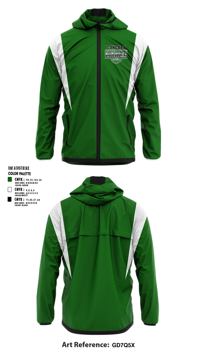 Concord High School Cross Country 53059740 Windbreaker - 41