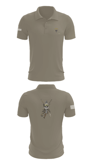 Short Sleeve Performance Polo, HHC 2/130 IN, National Guard, Teamtime, Team time, sublimation, custom sports apparel, team uniforms, spirit wear, spiritwear, sports uniforms, custom shirts, team store, custom team store, fundraiser sports, apparel fundraiser