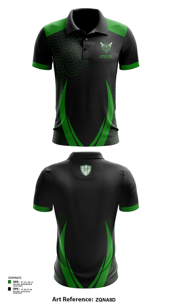Short Sleeve Performance Polo, Highland Prep West Volleyball, Women's Volleyball, Teamtime, Team time, sublimation, custom sports apparel, team uniforms, spirit wear, spiritwear, sports uniforms, custom shirts, team store, custom team store, fundraiser sports, apparel fundraiser