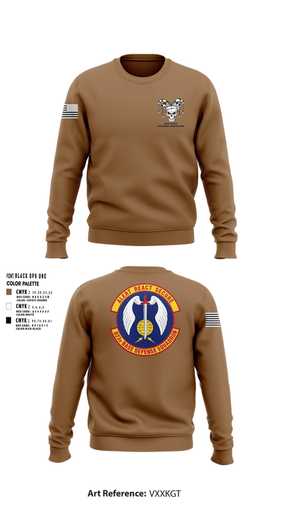 823 Base Defense Squadron 41934772 Crew Neck Sweatshirt - 10