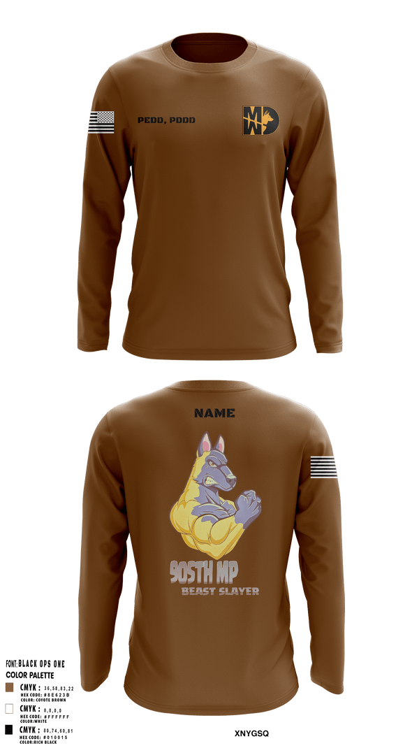 Long Sleeve Performance Shirt, 905th MP DET, Army, Teamtime, Team time, sublimation, custom sports apparel, team uniforms, spirit wear, spiritwear, sports uniforms, custom shirts, team store, custom team store, fundraiser sports, apparel fundraiser
