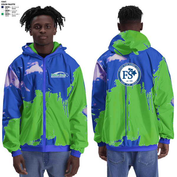 Windbreaker, Future Stars Summer Camps at Old Westbury, Spirit Store, Teamtime, Team time, sublimation, custom sports apparel, team uniforms, spirit wear, spiritwear, sports uniforms, custom shirts, team store, custom team store, fundraiser sports, apparel fundraiser