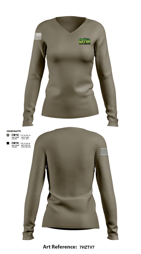 Women's Long Sleeve Vneck Shirt, Gator Grind U.S.A.Gator Grind U.S.A., , Teamtime, Team time, sublimation, custom sports apparel, team uniforms, spirit wear, spiritwear, sports uniforms, custom shirts, team store, custom team store, fundraiser sports, apparel fundraiser